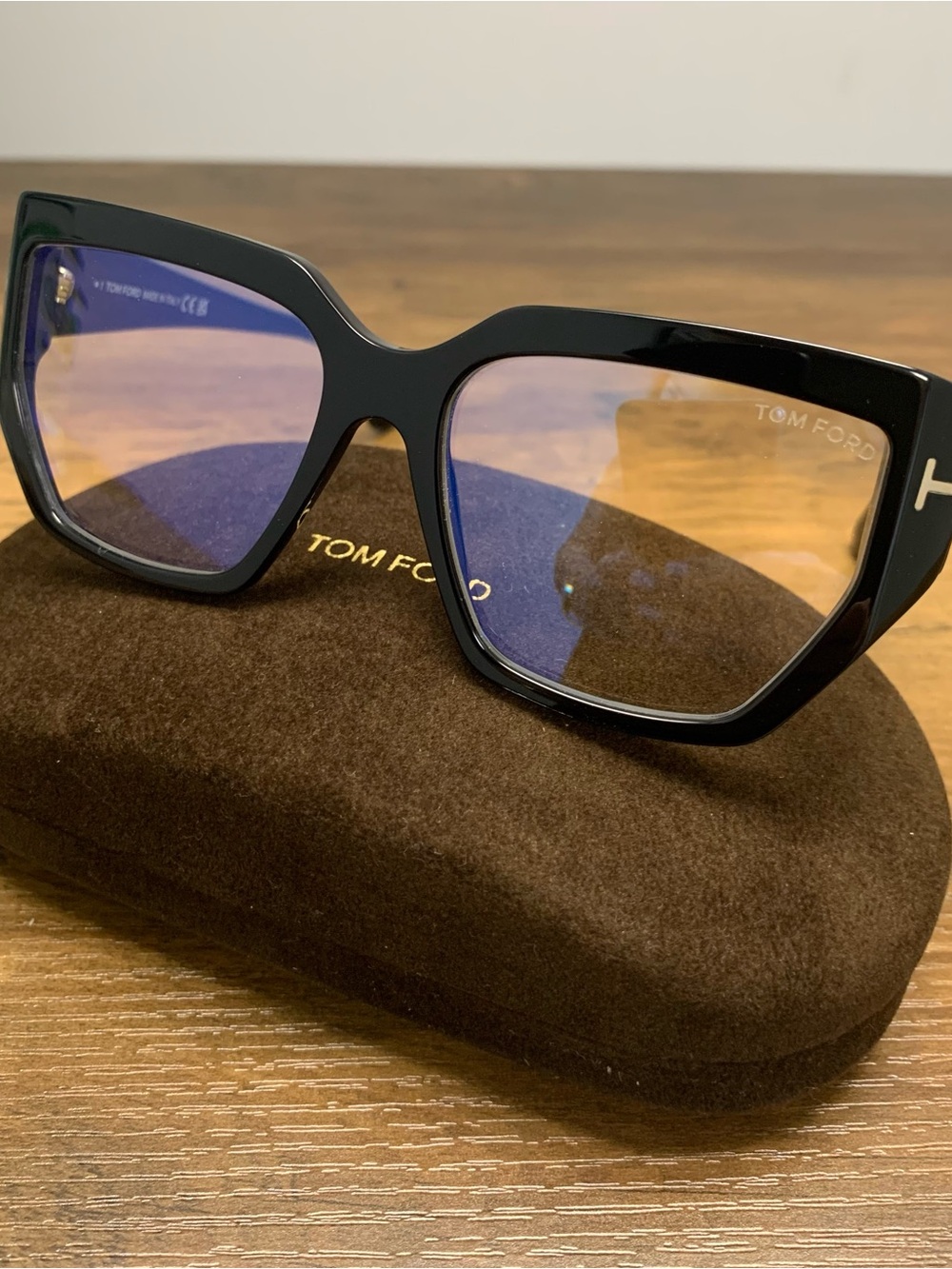 TOM FORD TF5951-B Col 001. Black
54mm Ladies Cateye Eyeglasses - Picture 3 of 9